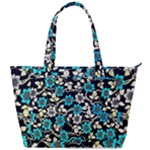 Blue Flower Floral Flora Naure Pattern Back Pocket Shoulder Bag 