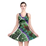 Digital Art Fractal Abstract Artwork 3d Floral Pattern Waves Vortex Sphere Nightmare Reversible Skater Dress