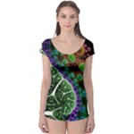 Digital Art Fractal Abstract Artwork 3d Floral Pattern Waves Vortex Sphere Nightmare Boyleg Leotard 