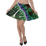 Digital Art Fractal Abstract Artwork 3d Floral Pattern Waves Vortex Sphere Nightmare Velvet Skater Skirt