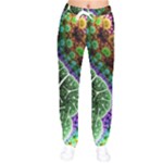 Digital Art Fractal Abstract Artwork 3d Floral Pattern Waves Vortex Sphere Nightmare Women Velvet Drawstring Pants