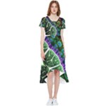 Digital Art Fractal Abstract Artwork 3d Floral Pattern Waves Vortex Sphere Nightmare High Low Boho Dress