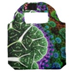 Digital Art Fractal Abstract Artwork 3d Floral Pattern Waves Vortex Sphere Nightmare Premium Foldable Grocery Recycle Bag