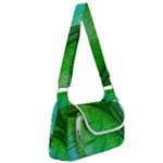3d Leaves Texture Sheet Blue Green Multipack Bag