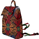 Fractal Floral Flora Ring Colorful Neon Art Buckle Everyday Backpack