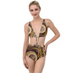 Fractal Floral Ornament Wave Vintage Retro Tied Up Two Piece Swimsuit