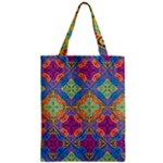 Colorful Flora Flora Kazakh Pattern Zipper Classic Tote Bag