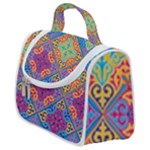 Colorful Flora Flora Kazakh Pattern Satchel Handbag