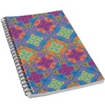 Colorful Flora Flora Kazakh Pattern 5.5  x 8.5  Notebook