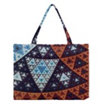 Fractal Triangle Geometric Abstract Pattern Medium Tote Bag