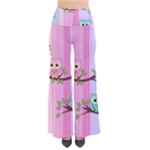 Owls Family Stripe Tree So Vintage Palazzo Pants