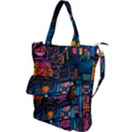 Wallet City Art Graffiti Shoulder Tote Bag