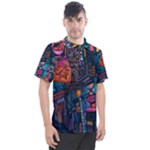 Wallet City Art Graffiti Men s Polo T-Shirt