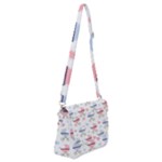 Pattern Stroller Carriage Texture Shoulder Bag with Back Zipper