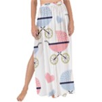 Pattern Stroller Carriage Texture Maxi Chiffon Tie-Up Sarong