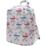 Pattern Stroller Carriage Texture Zip Up Backpack