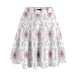 Pattern Texture Design Decorative High Waist Skirt