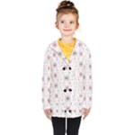 Pattern Texture Design Decorative Kids  Double Breasted Button Coat