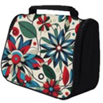 Flora Pattern Flower Full Print Travel Pouch (Big)