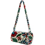 Flora Pattern Flower Mini Cylinder Bag