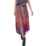 Building Architecture City Facade Velour Split Maxi Skirt