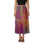 Building Architecture City Facade Classic Midi Chiffon Skirt