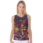 Hexagon Honeycomb Pattern Women s Basketball Tank Top