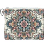 Floral Pattern Flowers Canvas Cosmetic Bag (XXXL)