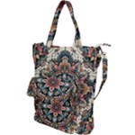 Floral Pattern Flowers Shoulder Tote Bag