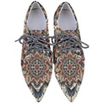 Floral Pattern Flowers Pointed Oxford Shoes