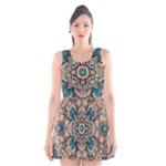 Floral Flora Flower Flowers Nature Pattern Scoop Neck Skater Dress