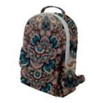 Floral Flora Flower Flowers Nature Pattern Flap Pocket Backpack (Large)