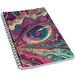 Human Eye Pattern 5.5  x 8.5  Notebook