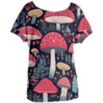 Mushrooms Psychedelic Women s Oversized T-Shirt