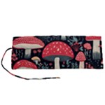 Mushrooms Psychedelic Roll Up Canvas Pencil Holder (S)