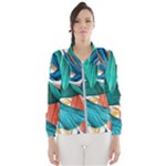 Leaves-3923413 Women s Windbreaker