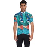 Leaves-3923413 Men s Short Sleeve Cycling Jersey