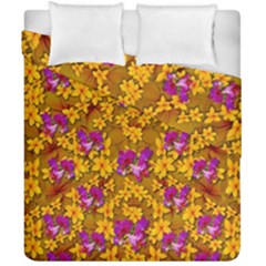 Blooming Flowers Of Orchid Paradise Duvet Cover Double Side (California King Size) from ArtsNow.com