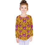 Blooming Flowers Of Orchid Paradise Kids  Long Sleeve T-Shirt