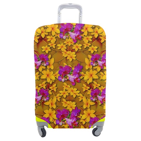 Blooming Flowers Of Orchid Paradise Luggage Cover (Medium) from ArtsNow.com