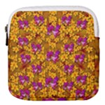 Blooming Flowers Of Orchid Paradise Mini Square Pouch