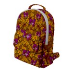 Blooming Flowers Of Orchid Paradise Flap Pocket Backpack (Large)