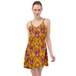 Blooming Flowers Of Orchid Paradise Summer Time Chiffon Dress