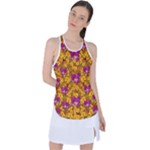Blooming Flowers Of Orchid Paradise Racer Back Mesh Tank Top