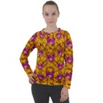 Blooming Flowers Of Orchid Paradise Women s Long Sleeve Raglan T-Shirt