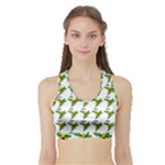 Pattern design  Sports Bra with Border