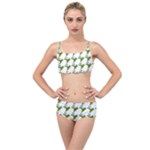 Pattern design  Layered Top Bikini Set