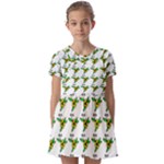 Pattern design  Kids  Short Sleeve Pinafore Style Dress