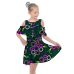Floral-5522380 Kids  Shoulder Cutout Chiffon Dress