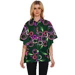 Floral-5522380 Women s Batwing Button Up Shirt